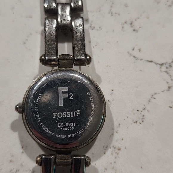 Fossil Silver and Blue Watch - Picture 4 of 4